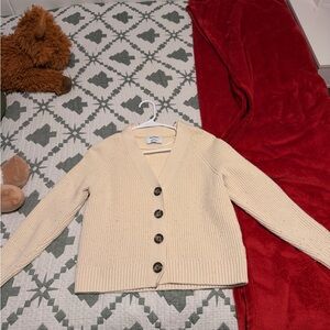 Old Navy Cream Button-Up Women's Cardigan